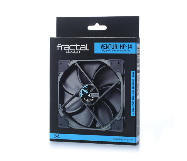 FRACTAL DESIGN 140mm Venturi HP PWM Black FD-FAN-VENT-HP14-PWM-BK - 331204 - zdjęcie 2